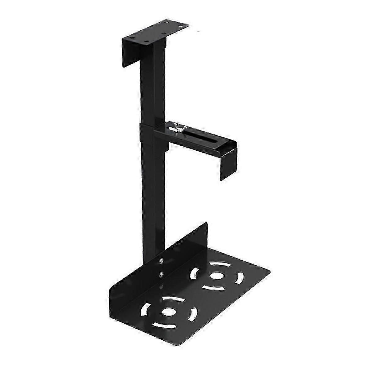 Universal Computer Chassis Bracket Hanging Host Bracket Adjustable Under-Table Shelf jn