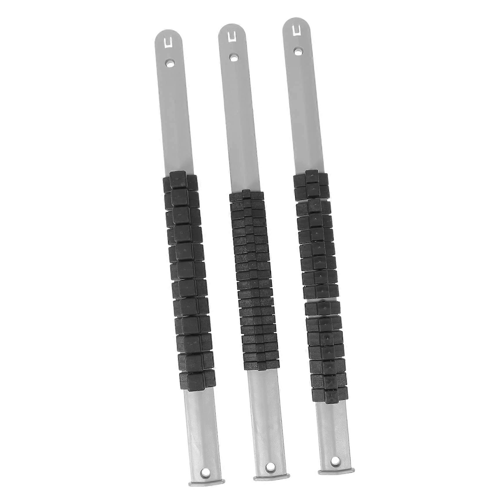 3Pcs 1/2 Drive Socket Organizer Rail Holder for Easy Access and Durable Storage in Garage