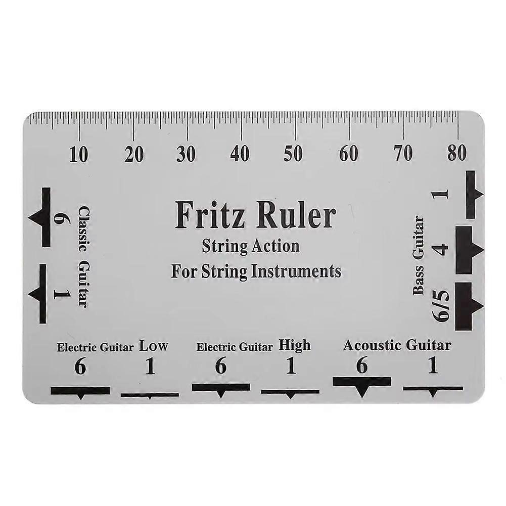Guitar String Height Measurement Tool Multifunctional Guitar String Specification Ruler Card Luthier String Tool