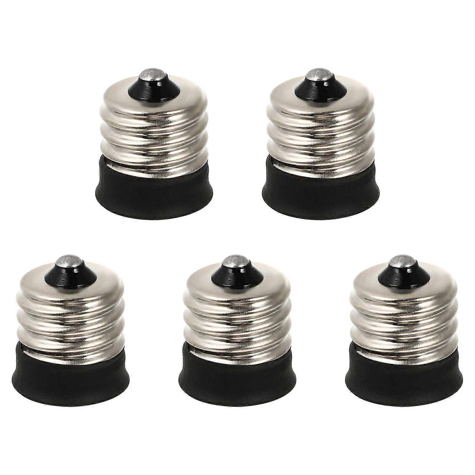 5pcs Durable E17 to E14 Adapter E17 to E14 Lamp Base Converter for Replacement