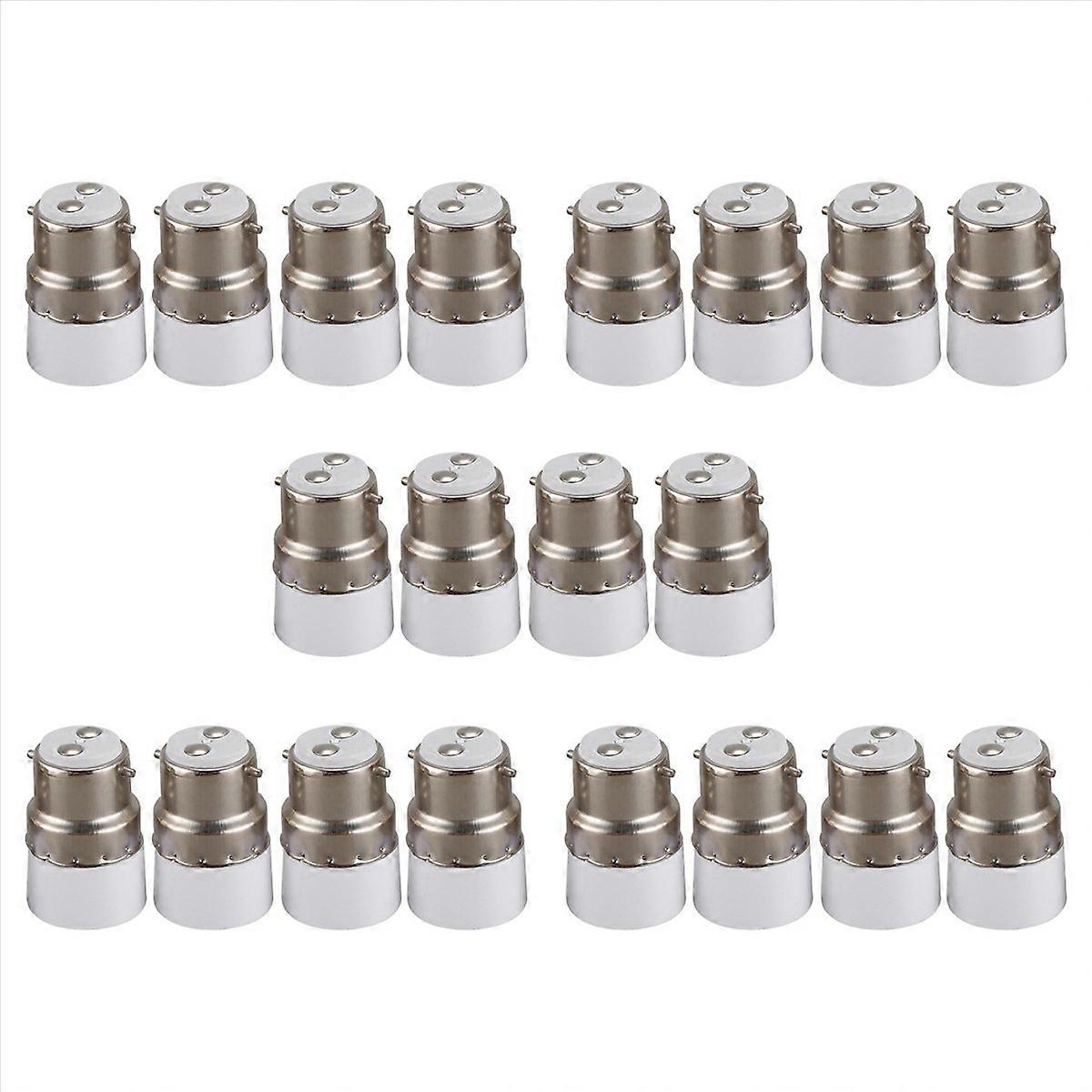 AC 220V B22 to E14 Base Socket Light Lamp Bulb Adapter Holder 20pcs