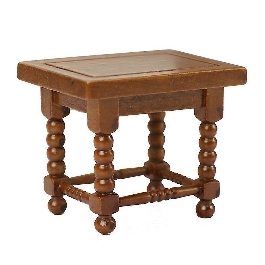 Mini Tea Table Model for Miniature Furniture with Smooth Surface