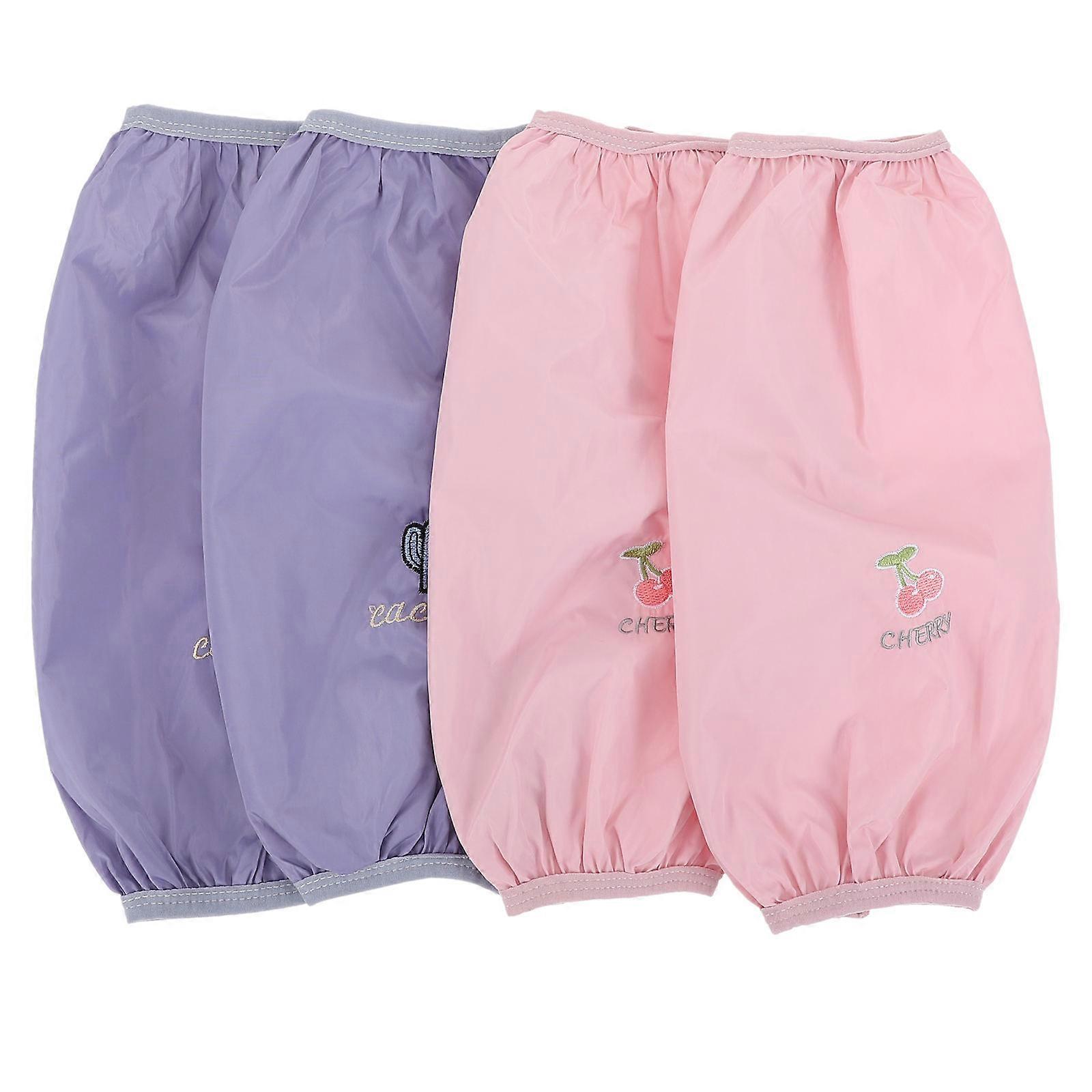 Durable Waterproof Sleeves Kitchen Sleeves for Cooking 2Pairs Assorted Colors