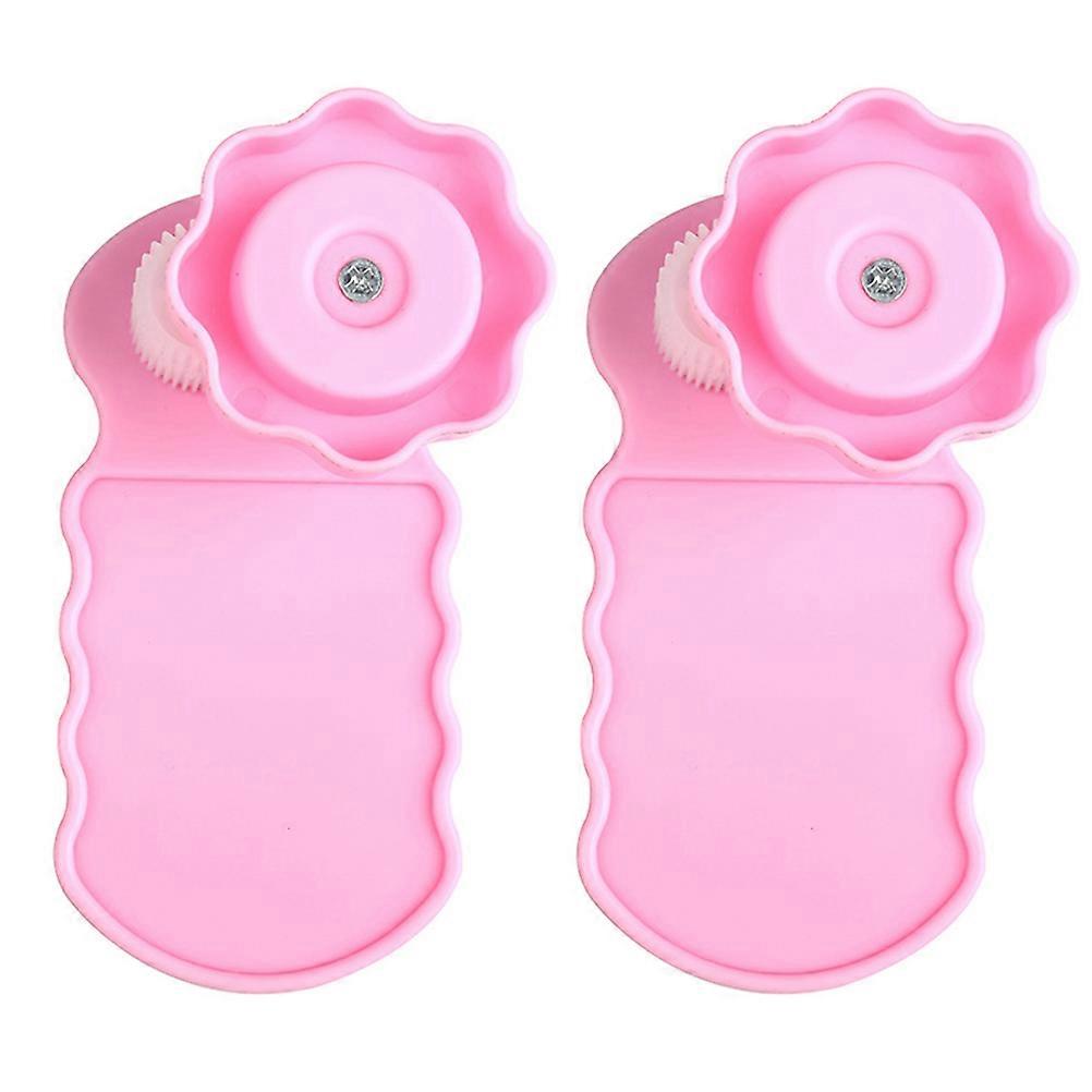 Plastic Paper Quilled Tool Pink for DIY Craft Paper Rolling 2Pcs Set