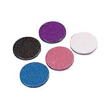 Portable Folding Round Makeup Mirror for Women with 5Pcs Double-Sided Vanity Mirrors