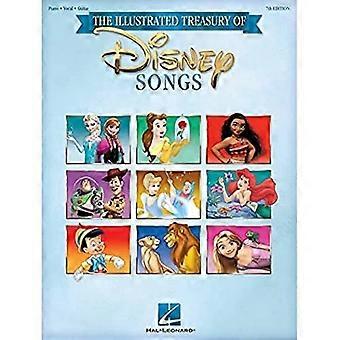 Die illustrierte Schatzkammer der Disney-Songs: Klavier-Gesang-Gitarre