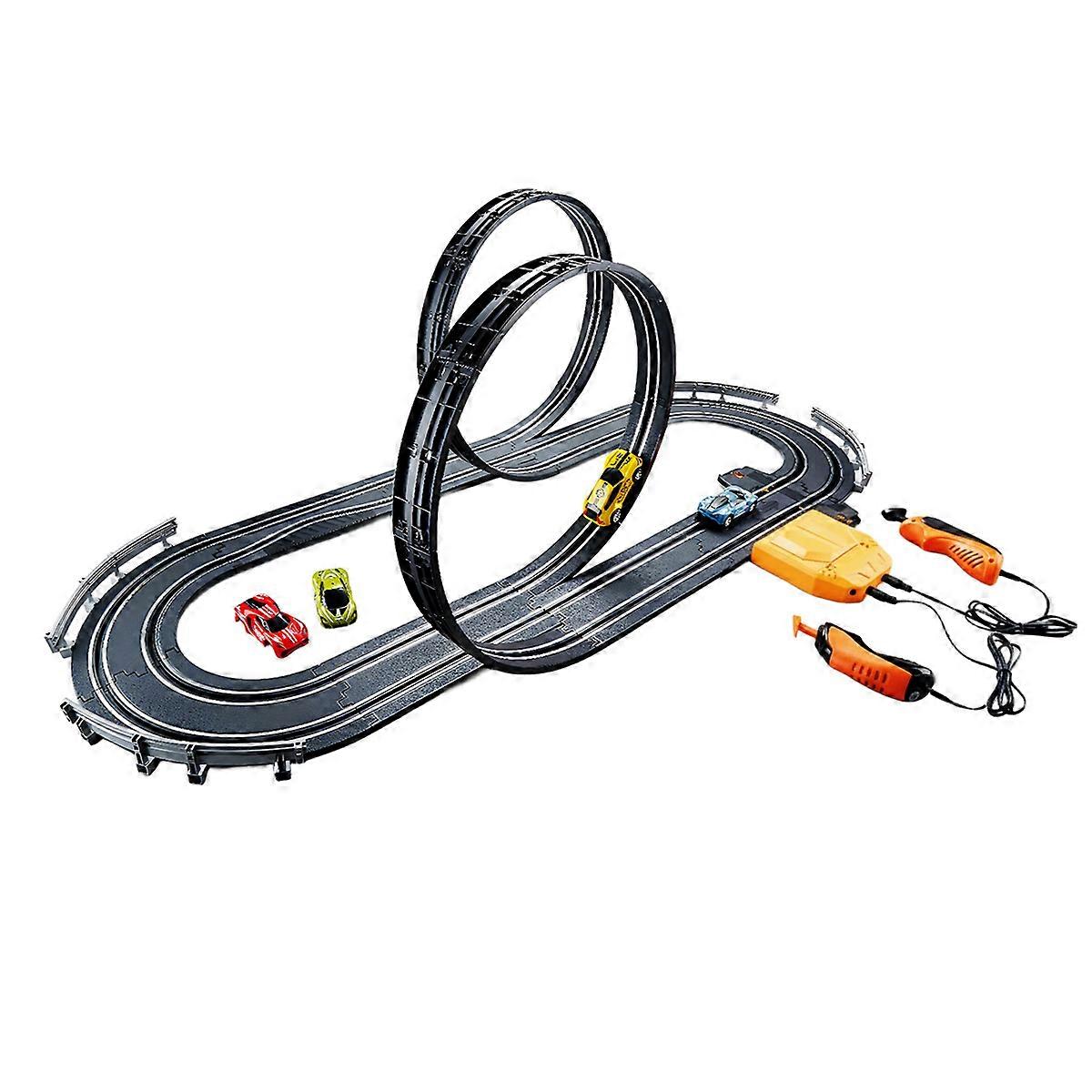 Circuit Double Looping 394cm - Modèle Advance, Noir