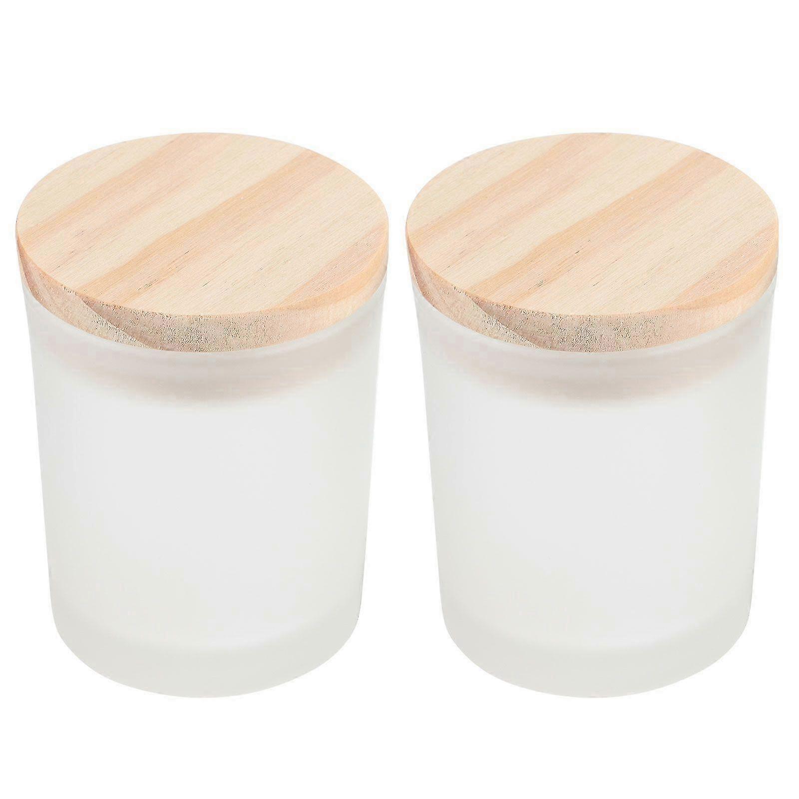 2pcs Simple DIY Scented Candle Cups Empty Candle Containers for Creative Candle Making