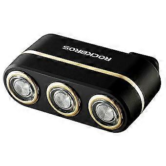 Fanale posteriore per bici intelligente Rilevamento freno impermeabile USB Type-C Ricaricabile Luce da ciclismo notturna Accessori per biciclette