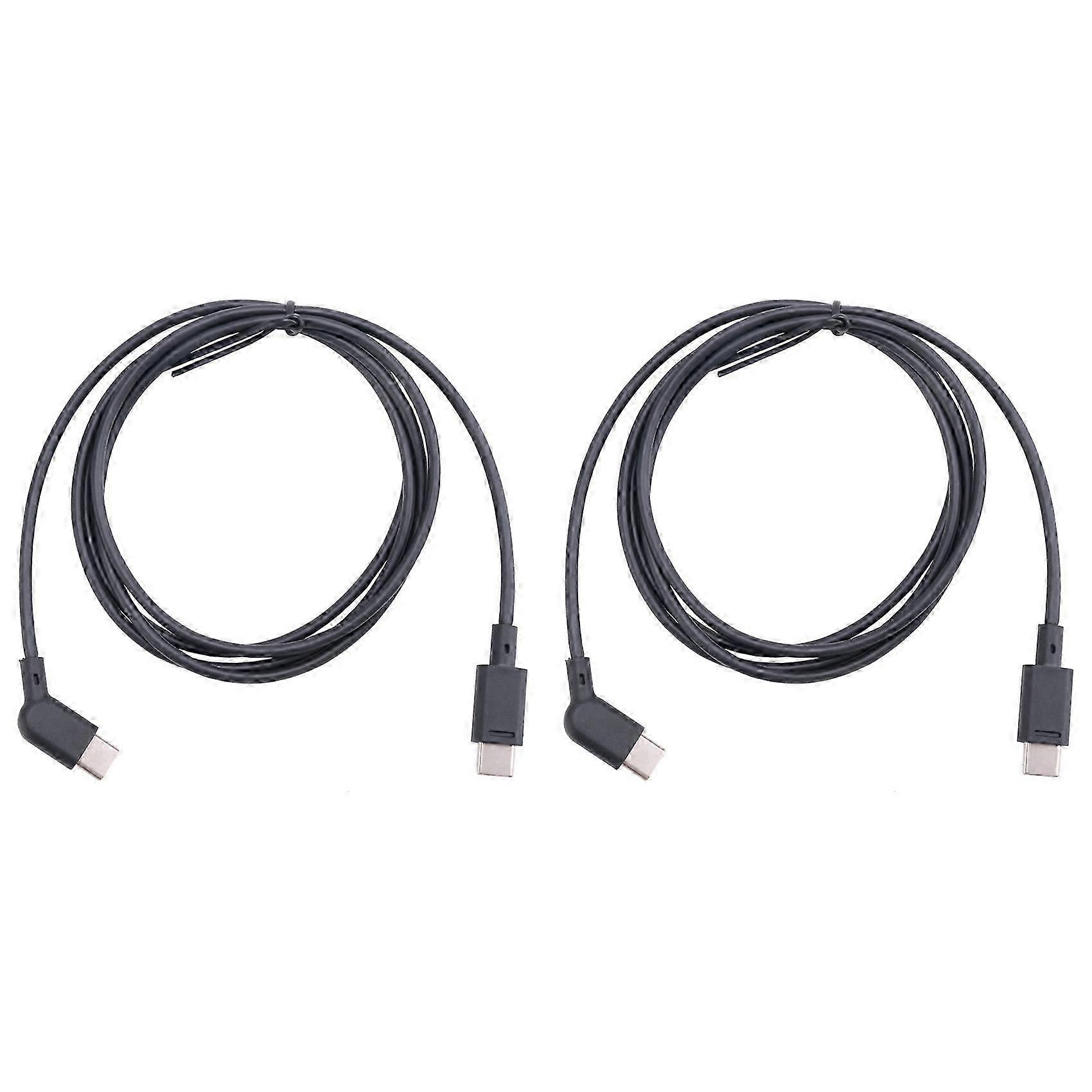 2pcs 120CM Data Cable Coaxial Cable Smart AR Glasses Accessories for Xreal Rokid Viture Rayneo Air AR