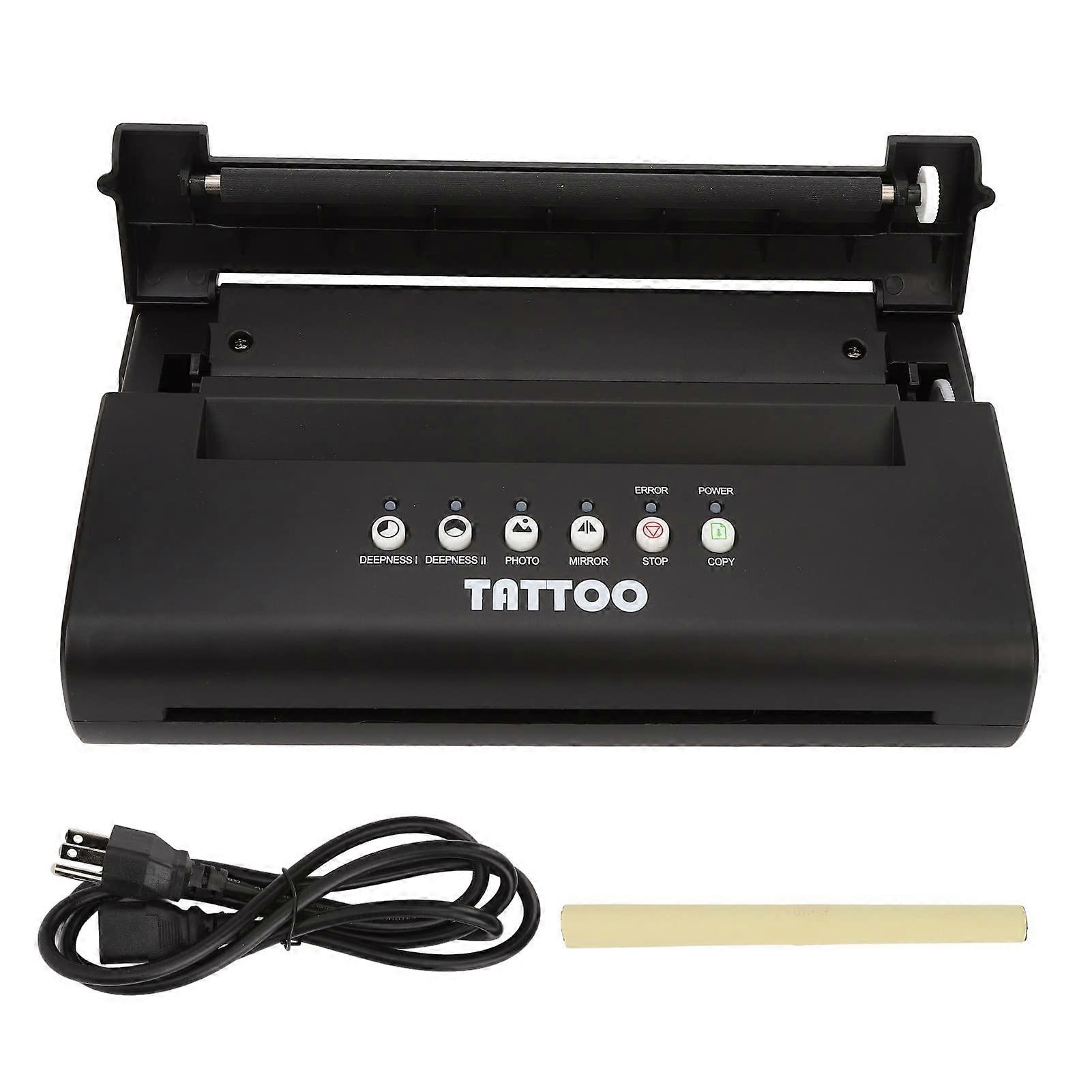 Tattoo Stencil Printer with Clear Line Transfer, Adjustable Depth, Low Noise, US Version