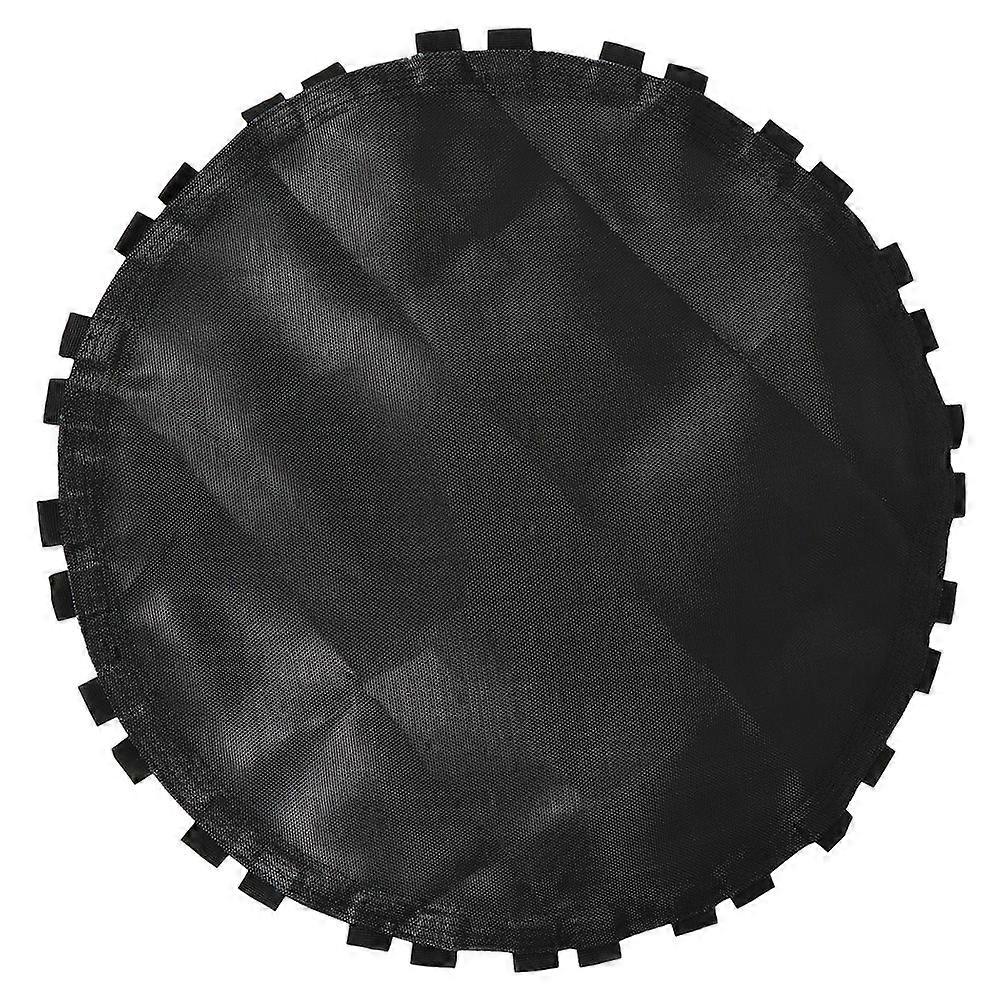 1Pc Black Trampoline Replacement Jumping Mat Trampoline Round Mat with Hook (Black)