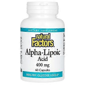 Natural Factors, Alpha-Liponsäure, 400 mg, 60 Kapseln
