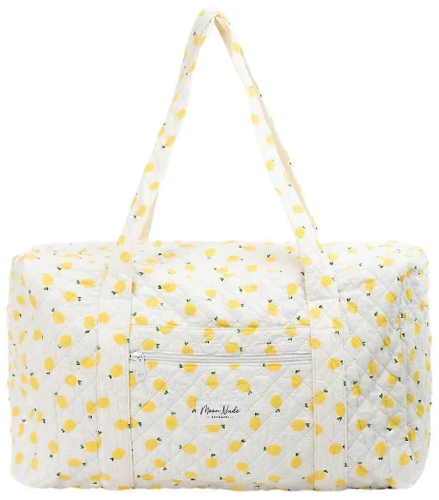 Moon Nude Lemonade Large Duffel Bag - White/Yellow