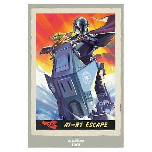 The Mandalorian & Grogu At-Rt Escape Poster