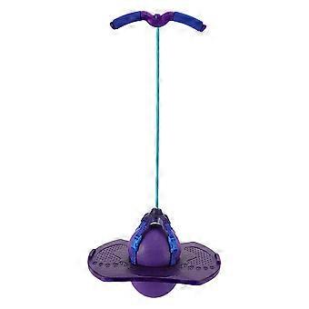 Sports Accessory Jumping Ball with Handle for Outdoor Kids Purple