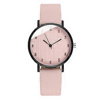 Reloj de pulsera para mujeres Reloj con estilo Correa de cuero Reloj de pulsera Estilo simple Reloj de pulsera Decoración