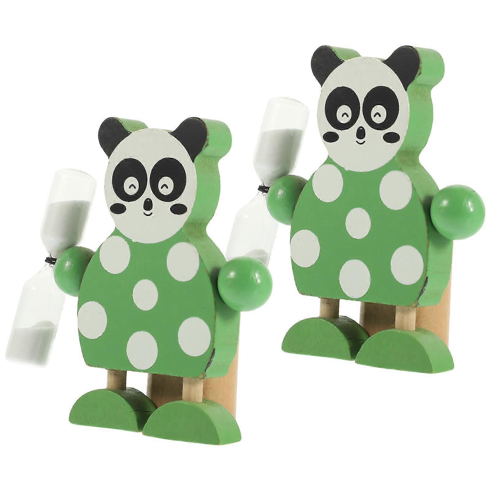 Kinder-Zahnputzuhr-Timer, 2er-Set mit Zahnbürstenhalter