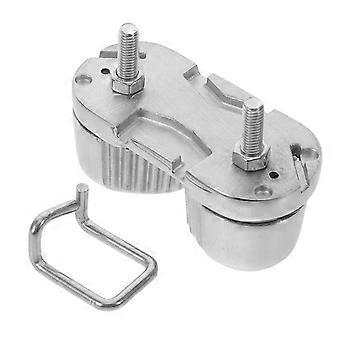 Boat Cam Cleat with Wire Leading, 316 Stainless Steel Polished, Sailboat Pilates Equipment, for 6-12mm Wire Rope, Steel Cam Cleat With Leading Ring
