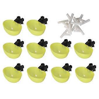 Automatisk duvvattenskål med stor kapacitet för fjäderfän, för fåglar, duvor och papegojor, 9,5 mm/0,4 tum