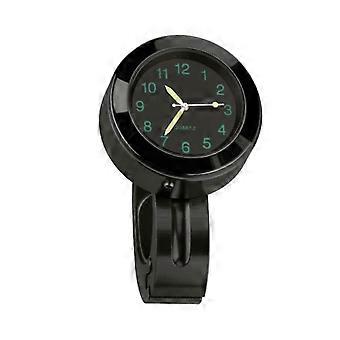 Orologio da manubrio per moto in lega di alluminio 7/8", impermeabile, al quarzo, con visione notturna, adatto per scooter e biciclette 26-27
