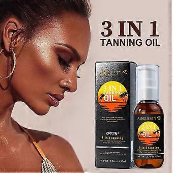 Body Self Tanning Drops, Sunless Tan Suntan Oil Body Face Zelfbruiner met Veilig Gebruiksontwerp voor een gezonde mooie huid en glamour