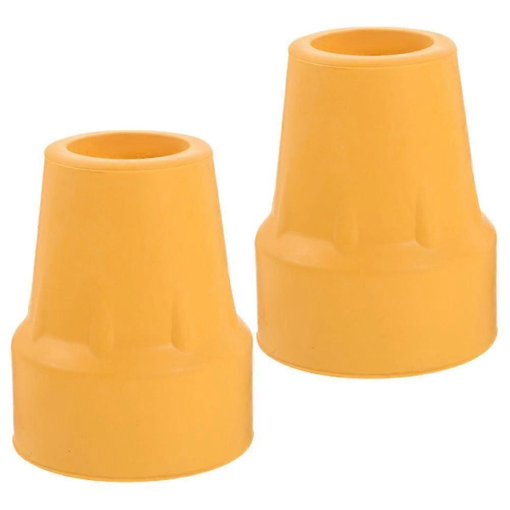 Nonskid Cane Tips Rubber Trekking Pole Tips for Enhanced Stability 2Pcs
