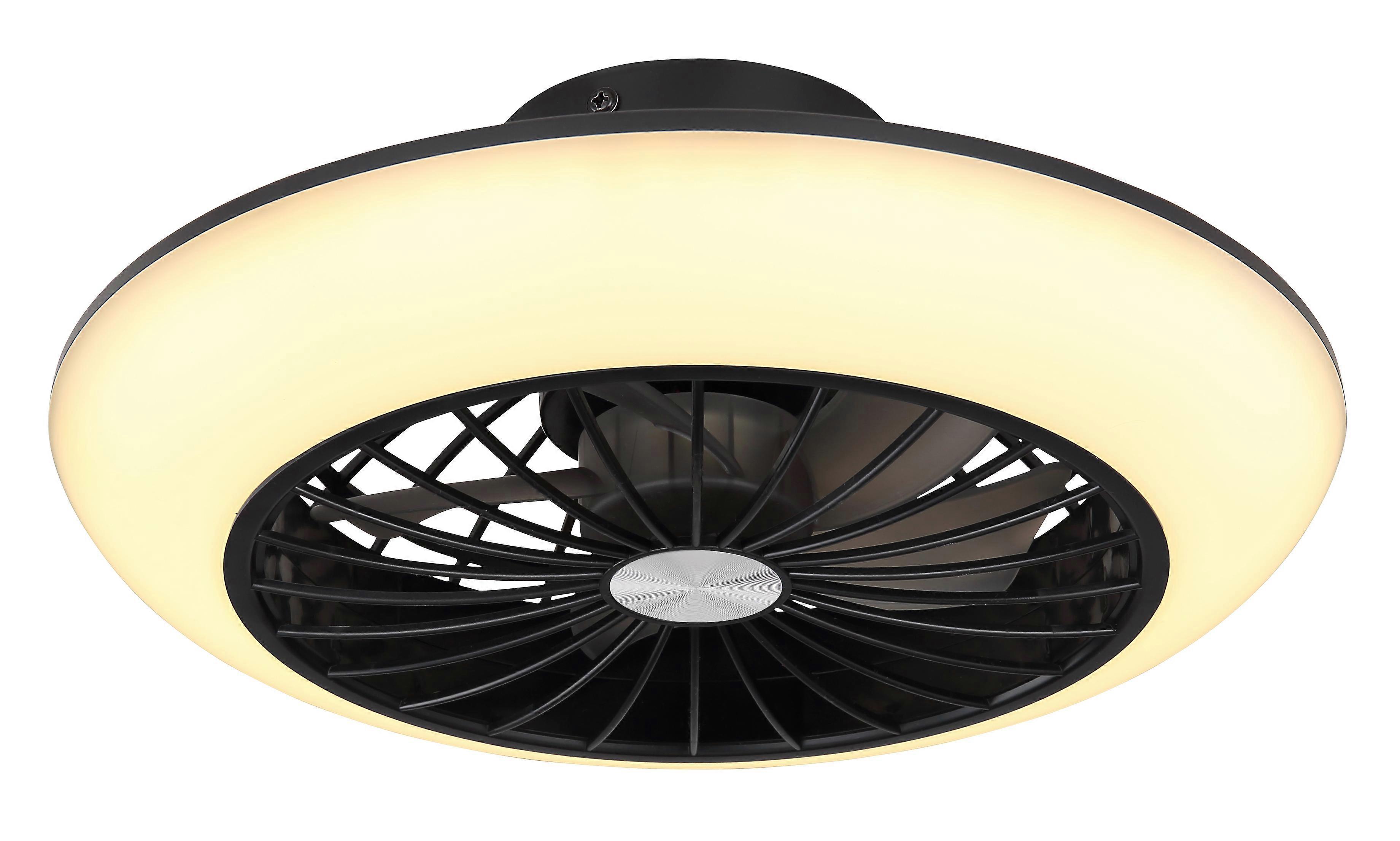 Deckenventilator Lafee Schwarz mit LED