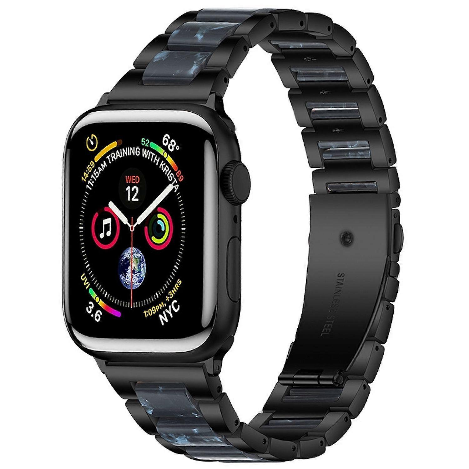 For Apple Watch Series 11 10 42mm / 9 8 7 41 / 6 SE 5 4 40mm Metal / Resin Band