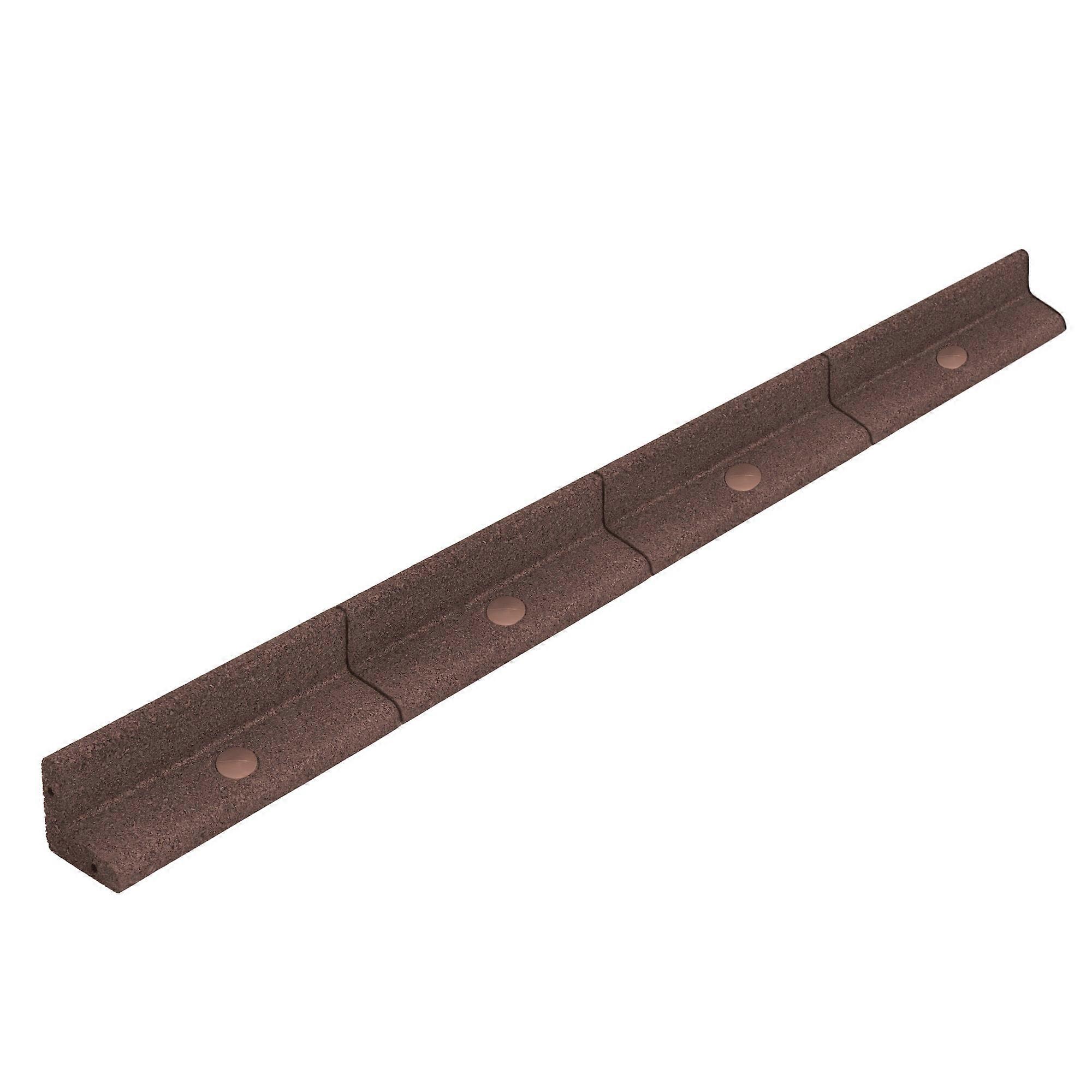 Bordure de pelouse flexible 12 m avec maillet - Marron