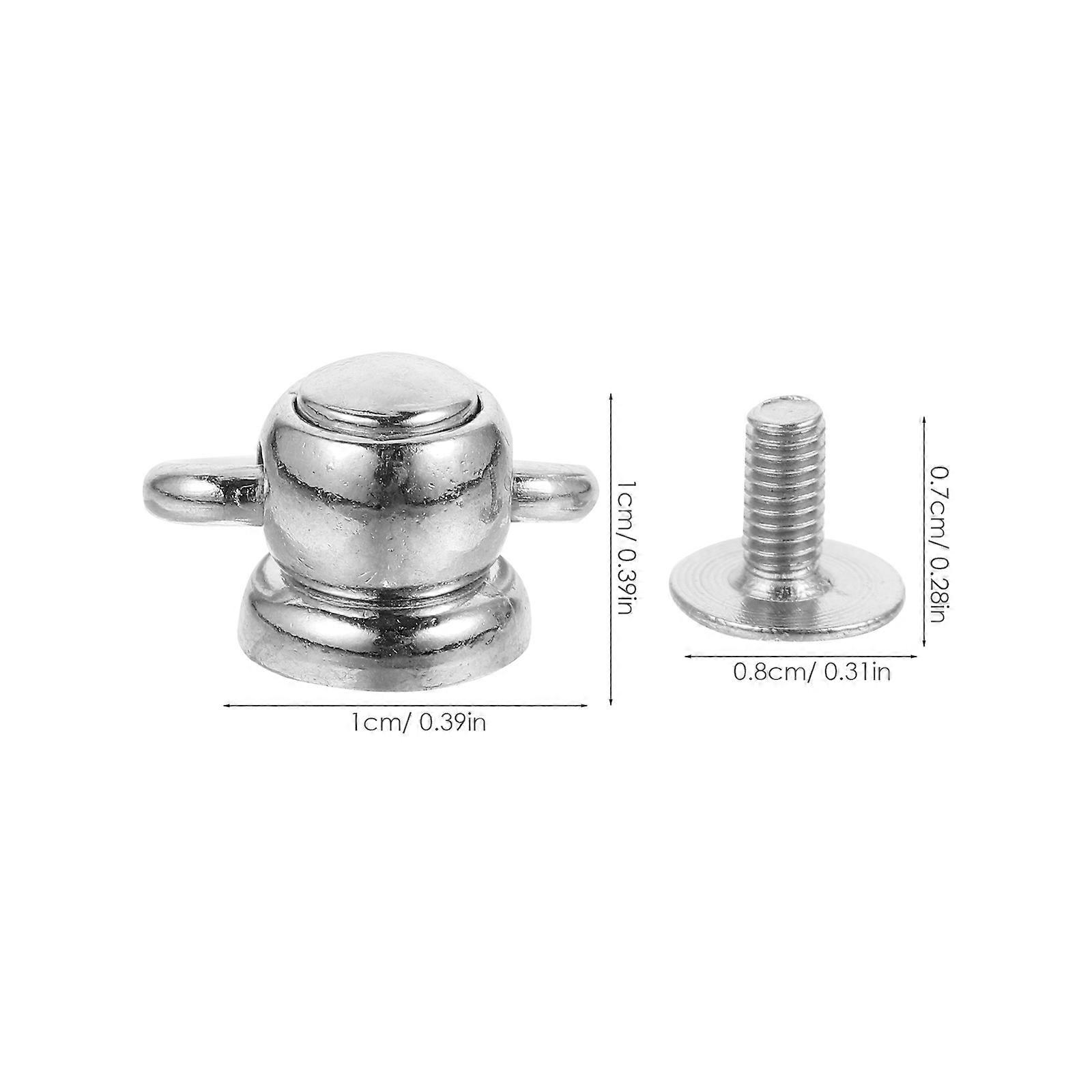 4Pcs Rotatable Rivet Stud D Rings Multi-function D Rings Rotating Backpack Purse Accessories