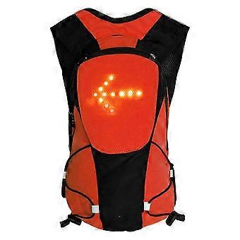 Sac à dos de sécurité sport compatible avec éclairage LED réfléchissant, télécommande, clignotant et port USB.