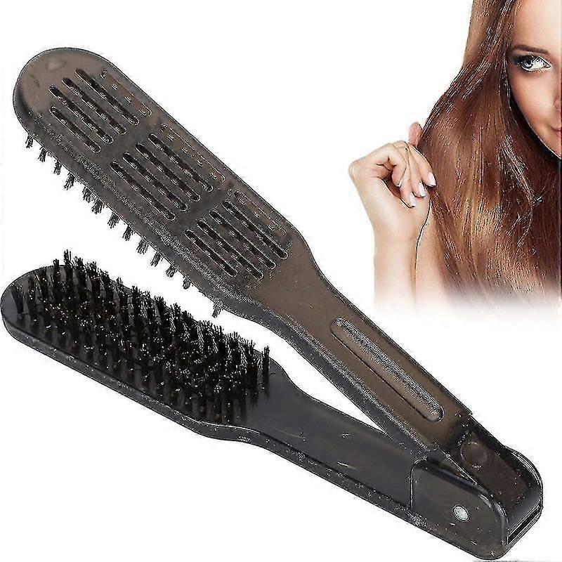 Haarstyling-Klemme mit weichen Borsten