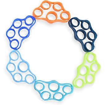 6-Pack Finger Strengthener - 3 Resistance Levels Silicone Finger Exerciser |Grip Strength Trainer for Hand Therapy & Workout