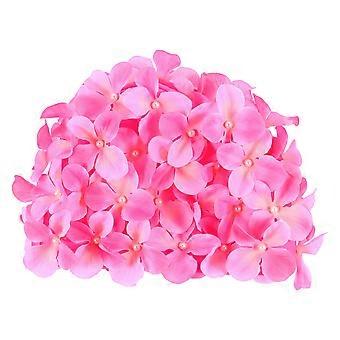 Fashion Swim Cap Flower Swimming Hat for Use 6Pcs Pink Swim Accessories