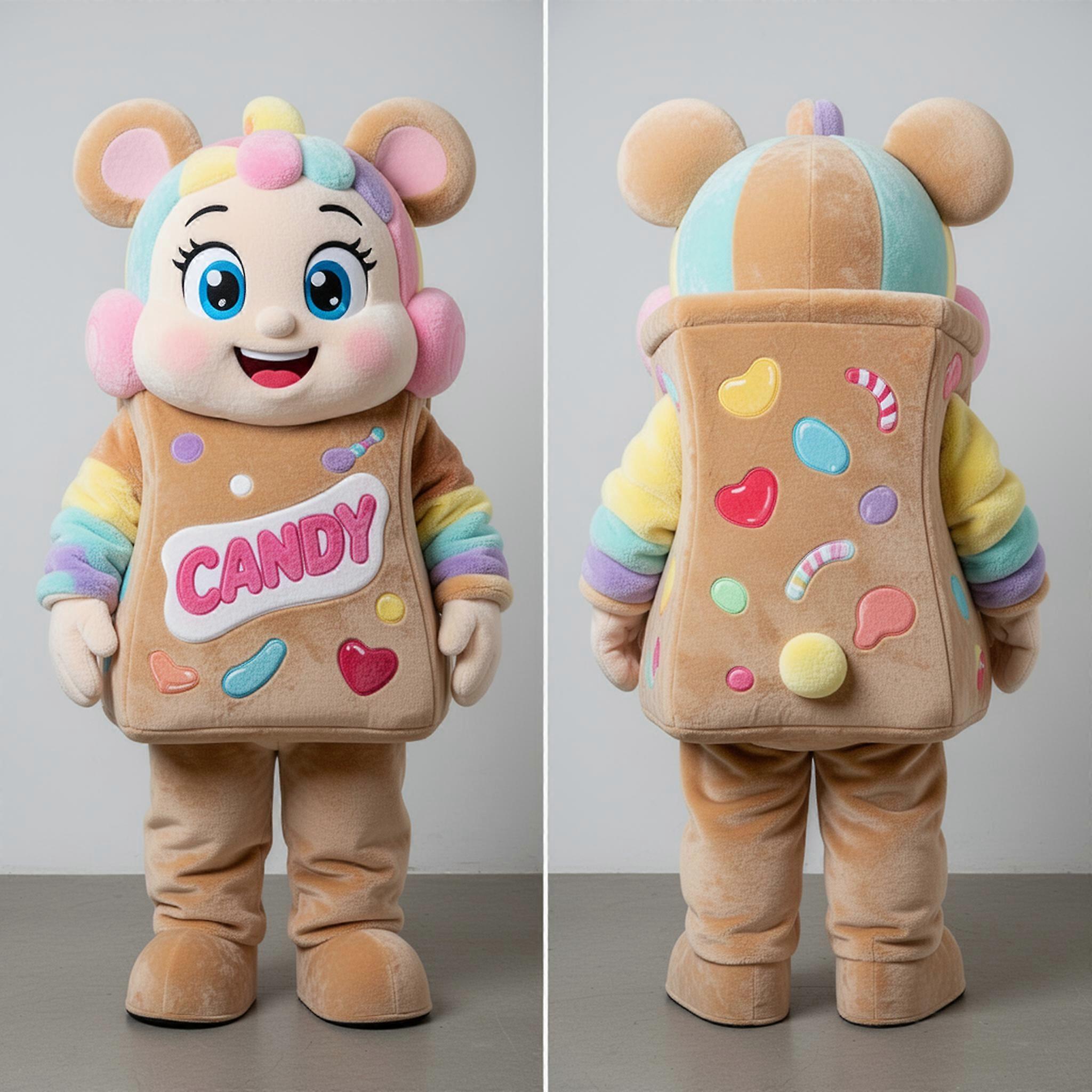 MASTICOT Tan Cuddly Candy Box Mascot