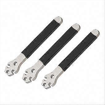 Precise Mountain Bike Spoke Adjustment | 3 Pcs Steel Spoke Wrench & Spoke Cap Tool for Wheel Maintenance
