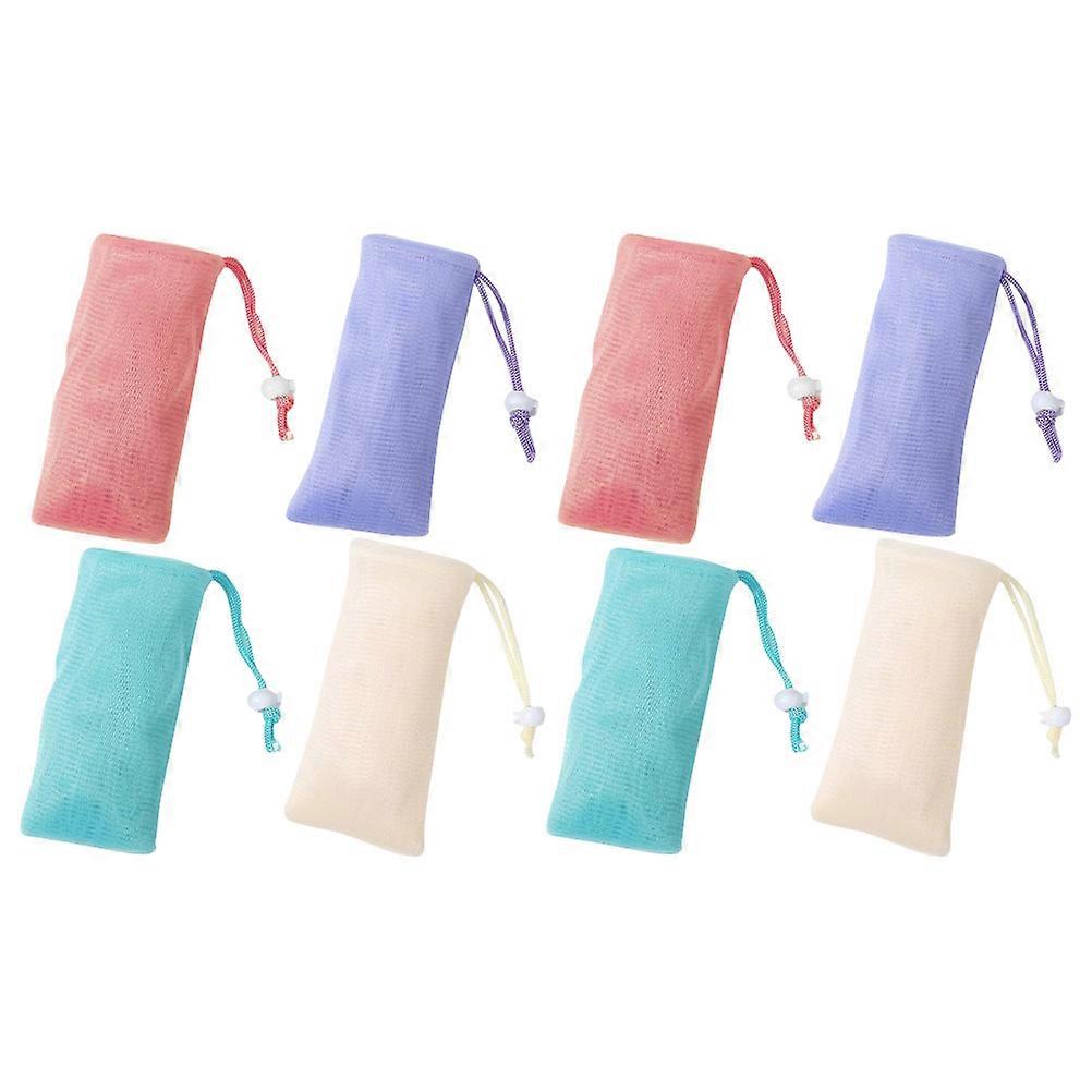 Soap Holder Bag Pouch for Shower with Drawstring 8Pcs Set