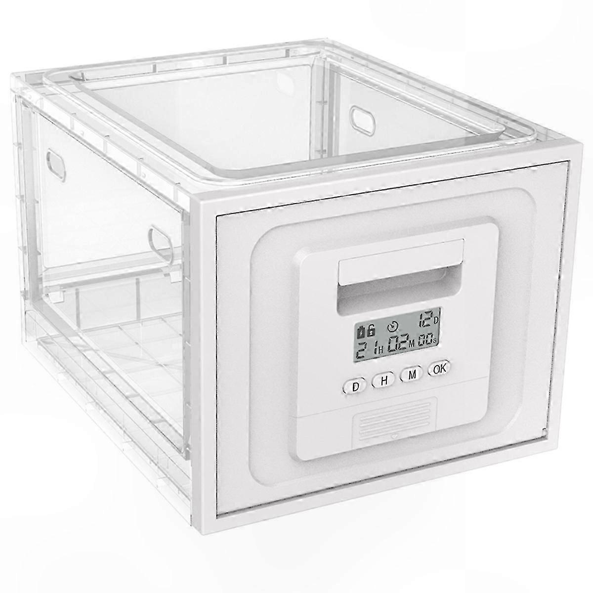 Programmable Timer Storage Box for Electronics, Secure Locking Case with Digital Timer for Phones and Devices