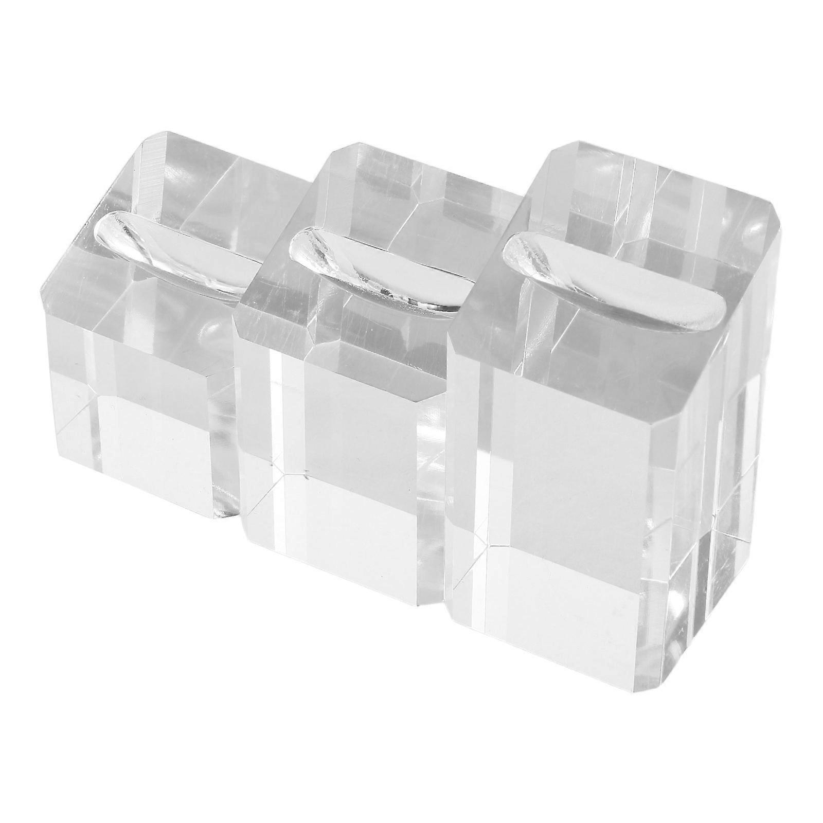 Transparent Acrylic Ring Display Stand for Display 6Pcs Jewelry Stores Use