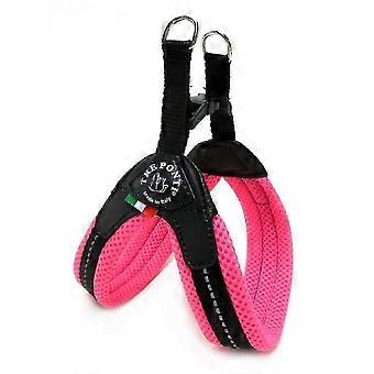 Easy Fit Mesh Fix Neon Dog Harness, Size 3.5, Suitable for Various Dog Breeds in Pink Color_YX