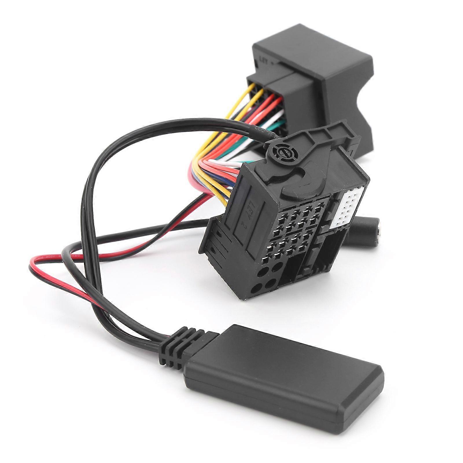 59.1in Bluetooth 5.0 AUX Cable Audio Adapter with Microphone Fit for E60 E63 E64 E65 E66 E87