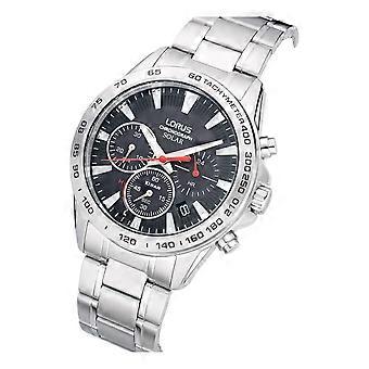 Lorus Gents Solar Sports Chronograph 44mm Stainless Steel Watch RZ501AX9