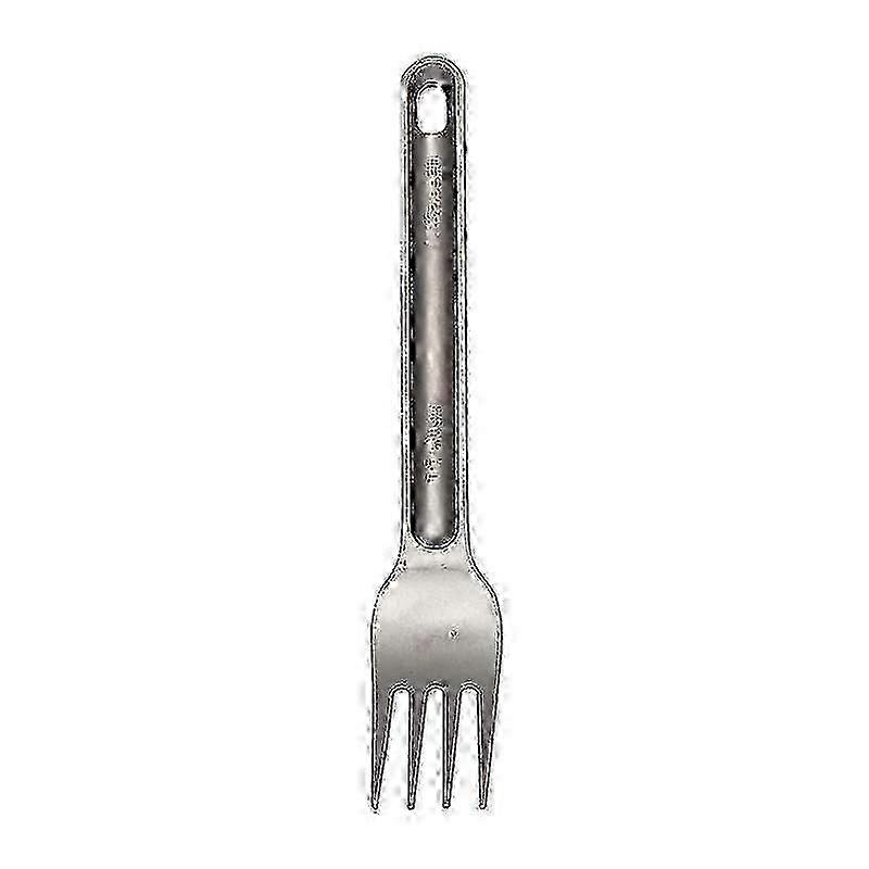 2025 1pc Light Weight Titanium Spoon Fork For Outdoor Camping Tableware