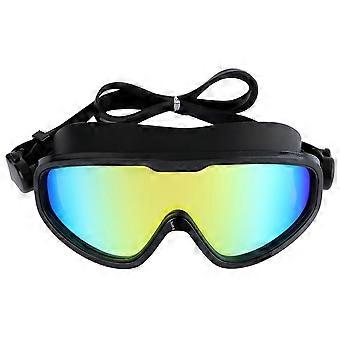Black Waterproof Swimming Glasses for Antifog Goggles Unisex Use