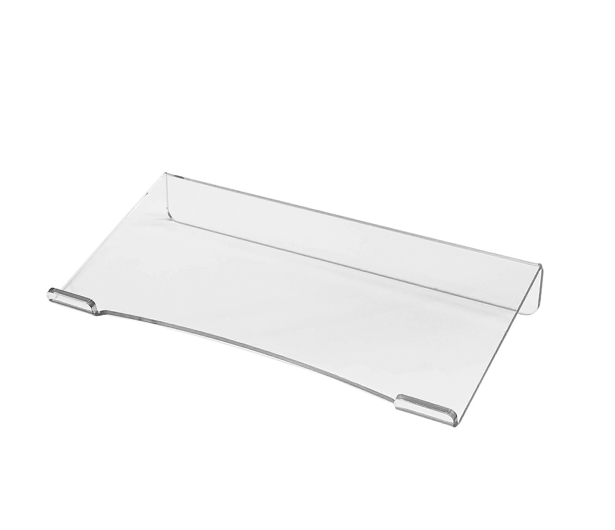 Clear Acrylic Keyboard Stand with Ergonomic Typing Angle, Writable Surface, Durable Scratch Resistant Design