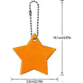 26pcs Kids Safety Reflector Pendants for Backpack, Cycling, Walking & Running - 13 Colors Star Reflectors for School Bags SH
