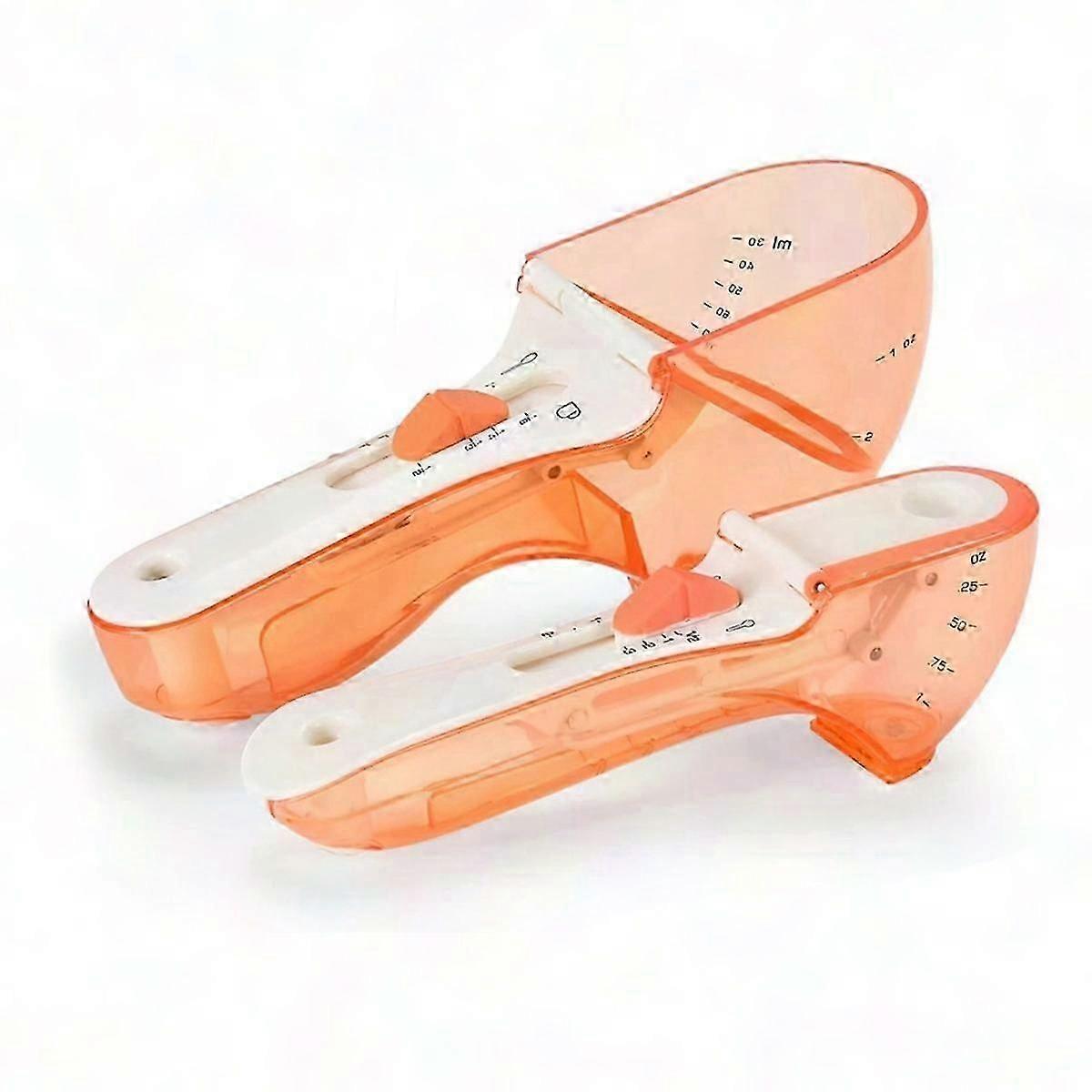 Adjustable Plastic Measuring Spoon Set for Baking - Portable Graduated Spoon Tool