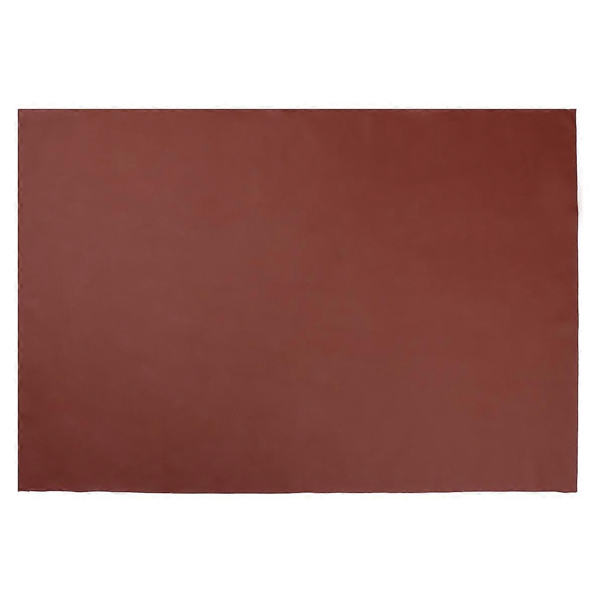 Brown PU Sheet for DIY Use 2Pcs Litchi Sheets
