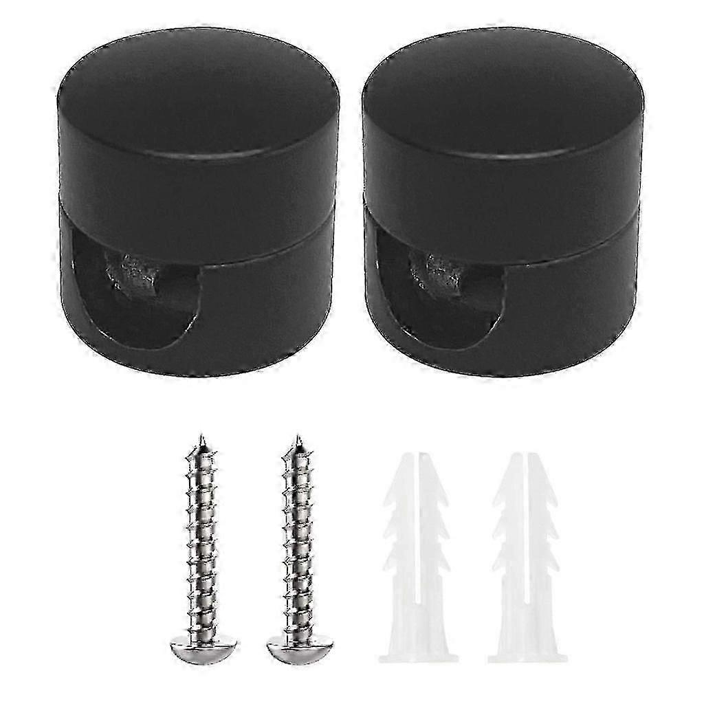 2-Pack Textile Cable Anchors Aluminium Cable Clips for Secure Cable Management